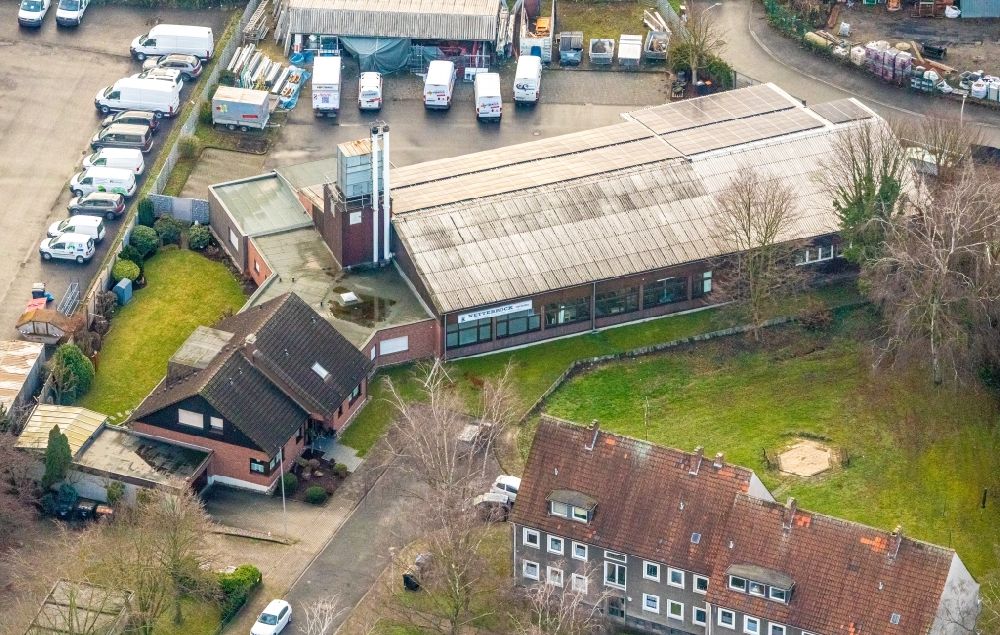 Luftbild Hamm - Werksgelände der Tischlerei und Schreinerei in Hamm im Bundesland Nordrhein-Westfalen, Deutschland