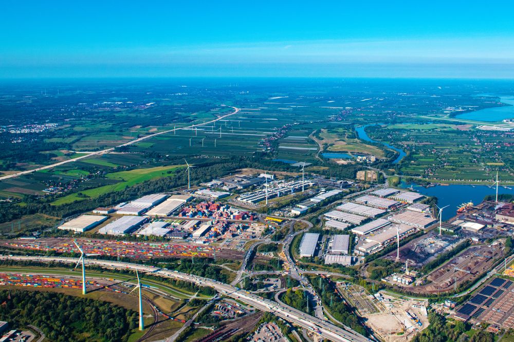 Luftbild Hamburg - Werksgelände der Trimet Aluminium SE in Hamburg im Bundesland Hamburg, Deutschland