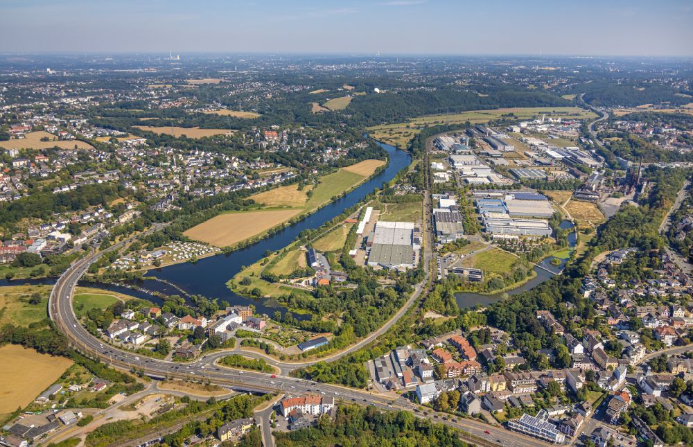 Luftaufnahme Hattingen - Werksgelände der Turbon AG in Hattingen im Bundesland Nordrhein-Westfalen, Deutschland