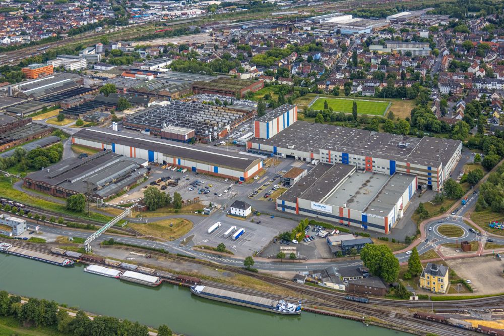 Luftaufnahme Hamm - Werksgelände der Voestalpine Böhler Welding Germany GmbH in Hamm im Bundesland Nordrhein-Westfalen, Deutschland