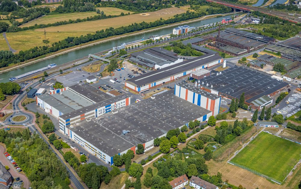 Luftaufnahme Hamm - Werksgelände der Voestalpine Böhler Welding Germany GmbH in Hamm im Bundesland Nordrhein-Westfalen, Deutschland