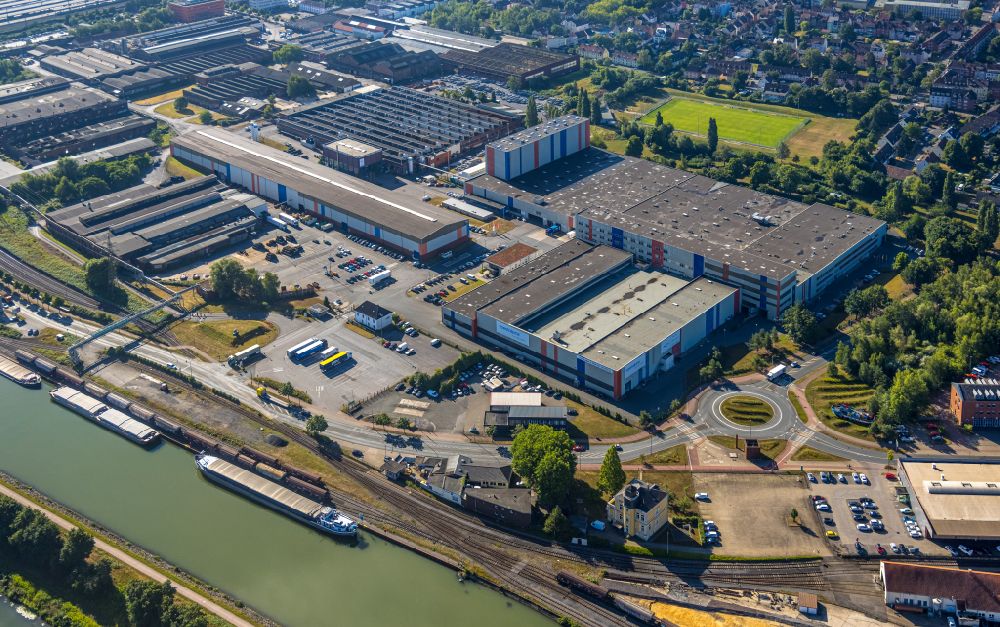 Luftaufnahme Hamm - Werksgelände der voestalpine Böhler Welding Group GmbH in Hamm im Bundesland Nordrhein-Westfalen, Deutschland