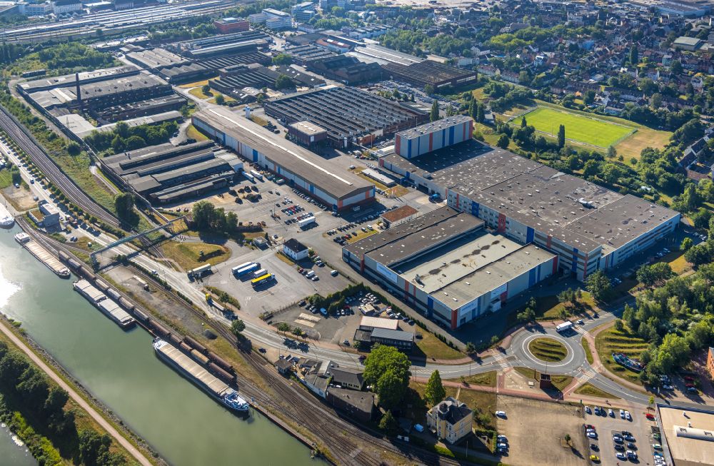 Hamm von oben - Werksgelände der voestalpine Böhler Welding Group GmbH in Hamm im Bundesland Nordrhein-Westfalen, Deutschland