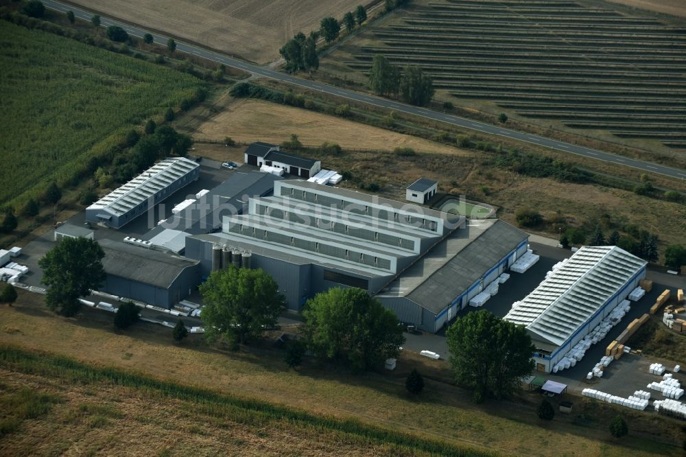 Luftaufnahme Sangerhausen - Werksgelände der Vpw Nink GmbH an der Allstedter Straße in Sangerhausen im Bundesland Sachsen-Anhalt
