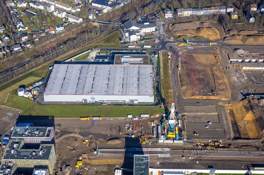 Luftaufnahme Bochum - Werksgelände des Wabtec Corporation Konzerns in Bochum im Bundesland Nordrhein-Westfalen, Deutschland