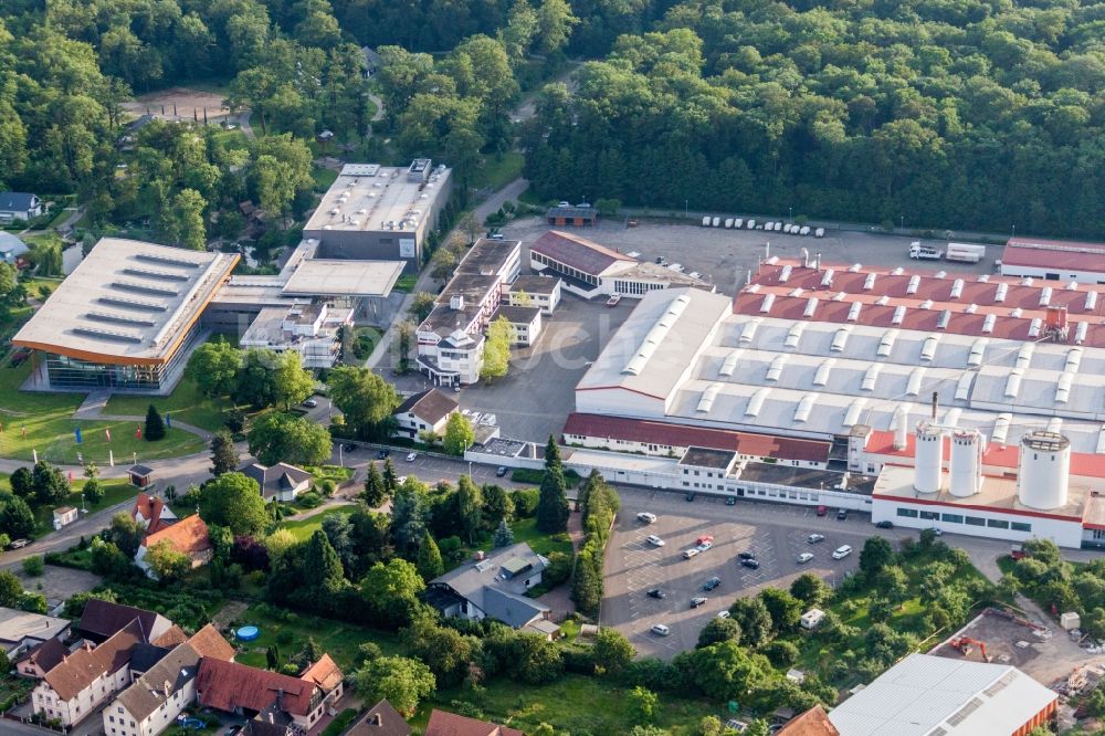 Rheinau aus der Vogelperspektive: Werksgelände der WeberHaus GmbH & Co. KG im Ortsteil Linx in Rheinau im Bundesland Baden-Württemberg, Deutschland