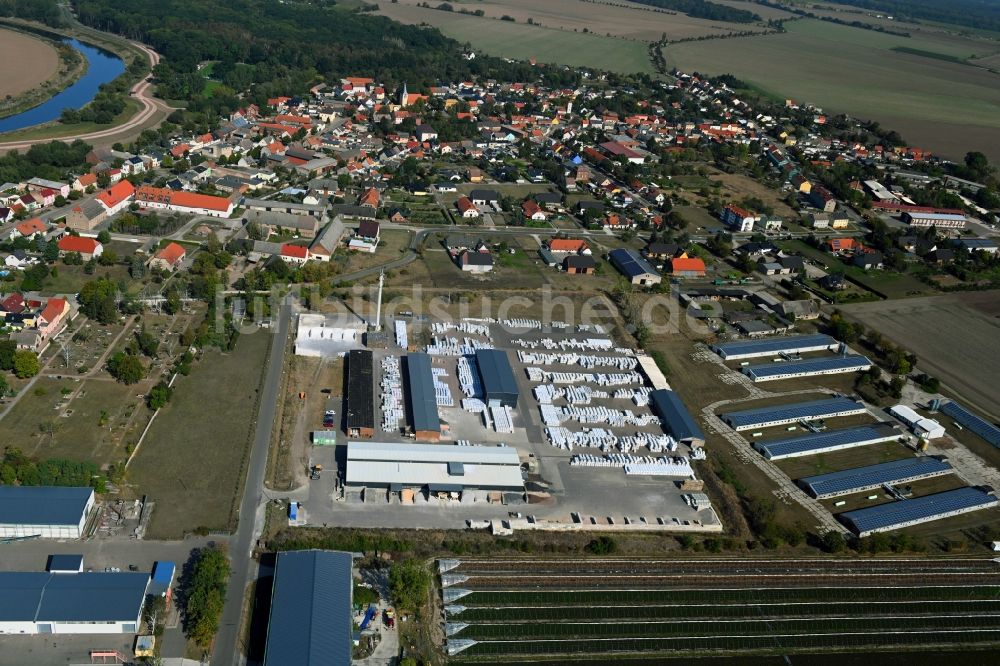 Luftbild Groß Rosenburg - Werksgelände der Weco GmbH & Co. KG an der Sachsendorfer Straße in Groß Rosenburg im Bundesland Sachsen-Anhalt, Deutschland