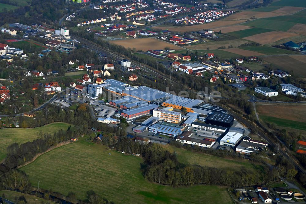 Luftaufnahme Mellrichstadt - Werksgelände der Weihrauch & Weihrauch Sport GmbH & Co. KG in Mellrichstadt im Bundesland Bayern, Deutschland