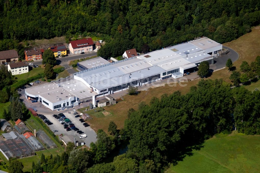 Luftaufnahme Krautheim - Werksgelände der Wöhrle GmbH & Co. KG in Krautheim im Bundesland Baden-Württemberg, Deutschland