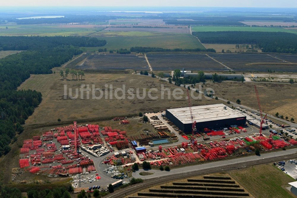 Luftbild Luckau - Werksgelände der WOLFFKRAN GmbH in Luckau im Bundesland Brandenburg, Deutschland