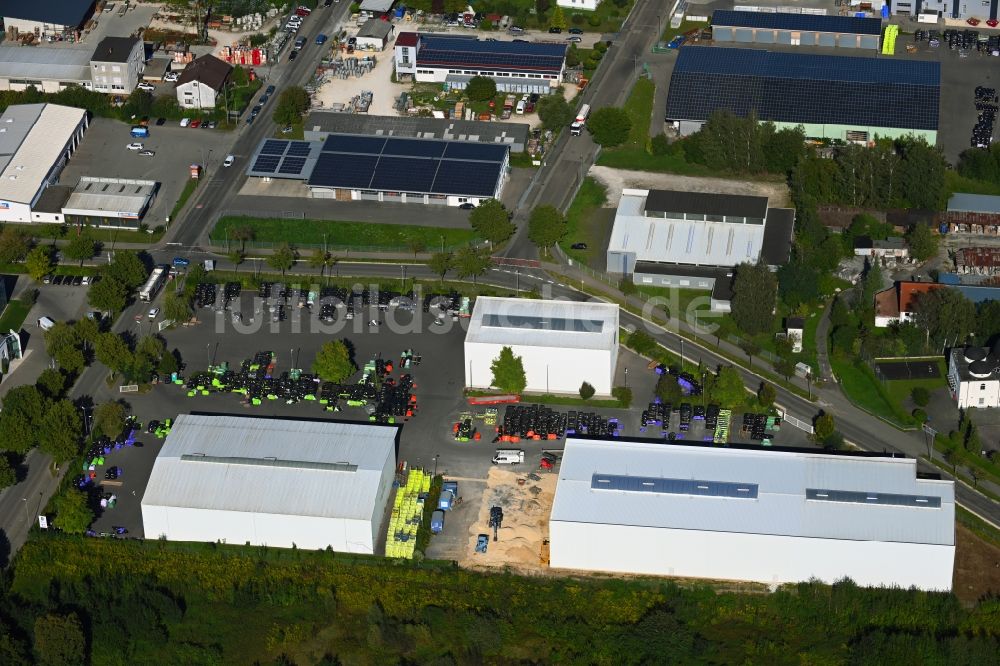 Lauingen aus der Vogelperspektive: Werksgelände der Zill GmbH & Co. KG in Lauingen im Bundesland Bayern, Deutschland