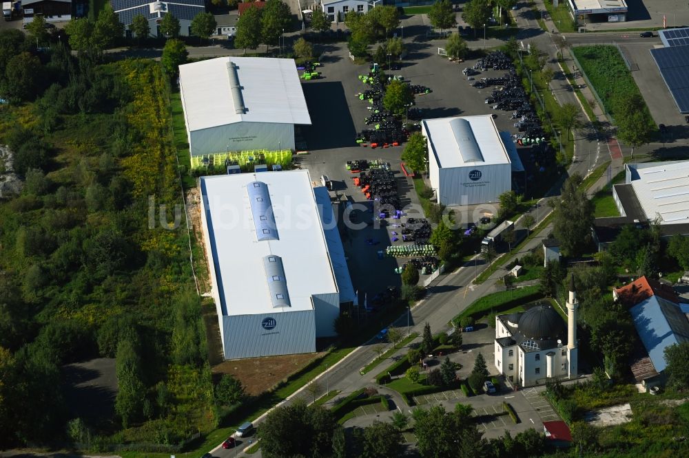 Lauingen von oben - Werksgelände der Zill GmbH & Co. KG in Lauingen im Bundesland Bayern, Deutschland