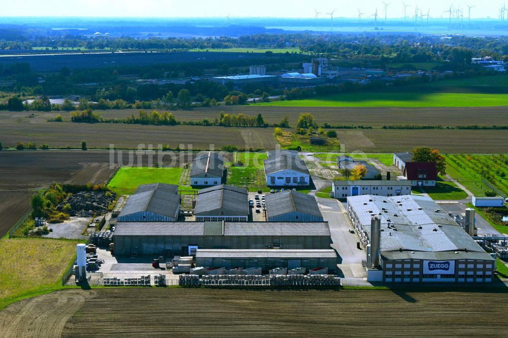 Werneuchen von oben - Werksgelände der ZUEGG Deutschland GmbH in Werneuchen im Bundesland Brandenburg, Deutschland