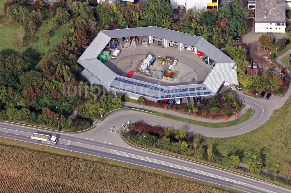 Luftbild Planegg - Wertstoffhof Planegg im Bundesland Bayern