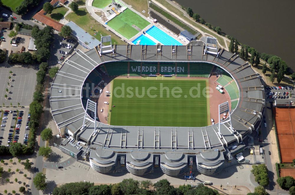 BREMEN von oben - Weserstadion in Bremen