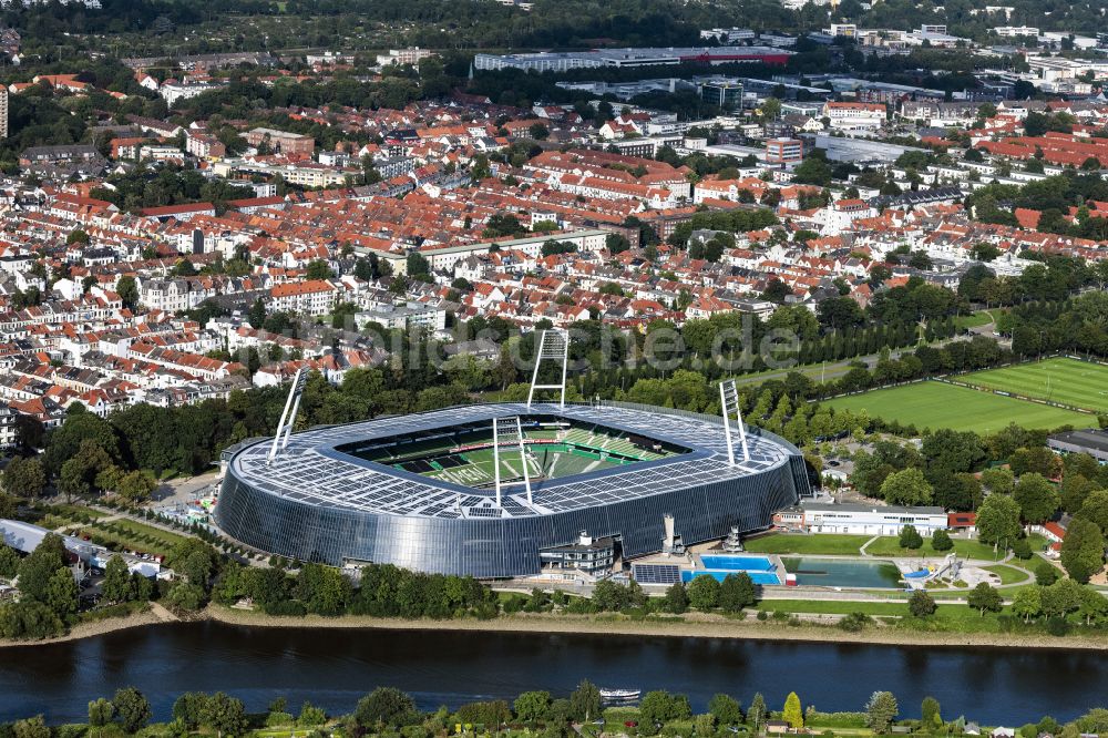 Bremen von oben - Weserstadion in Bremen - das Stadion des Fußball-Bundesligisten Werder Bremen