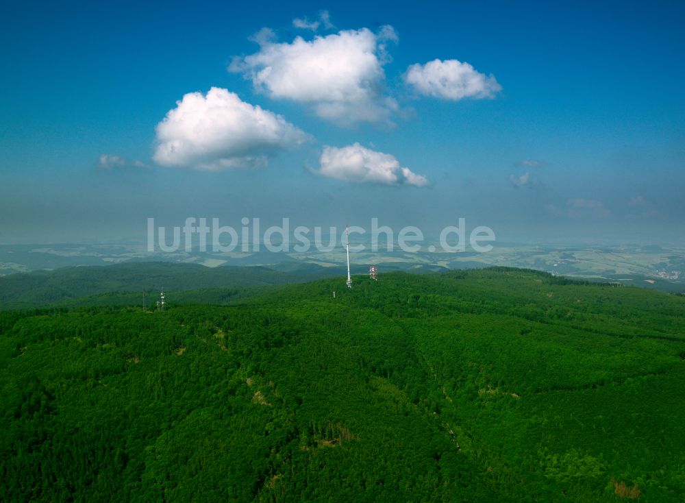Luftbild Dannenfels - Wetterlage mit Wolkenbildung in Dannenfels im Bundesland Rheinland-Pfalz, Deutschland