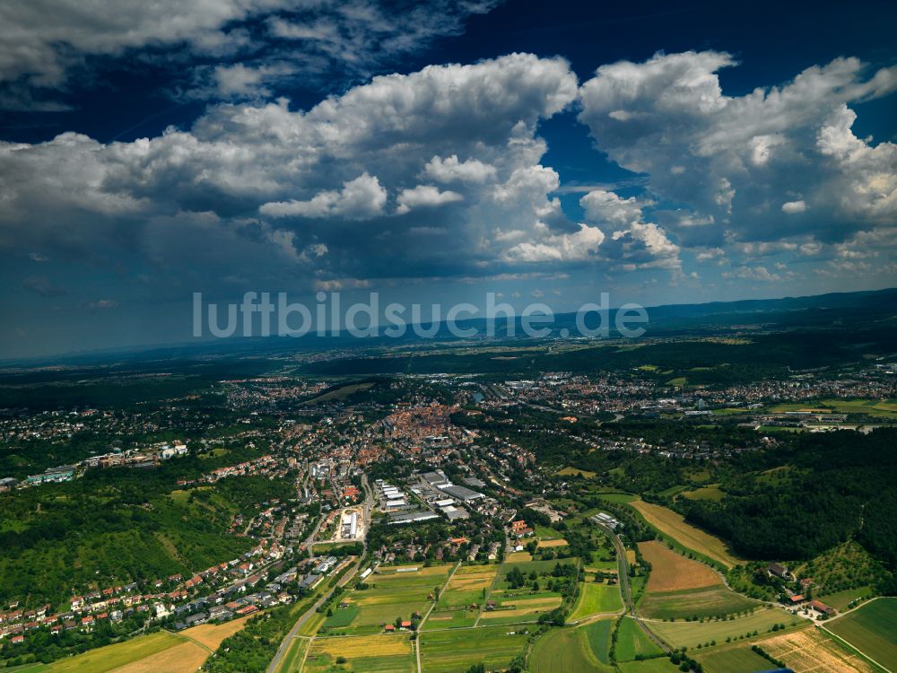 Derendingen aus der Vogelperspektive: Wetterlage mit Wolkenbildung in Derendingen im Bundesland Baden-Württemberg, Deutschland
