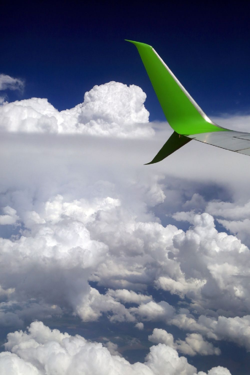 Luftaufnahme Johannesburg - Wetterlage mit Wolkenbildung in Johannesburg in Gauteng, Südafrika