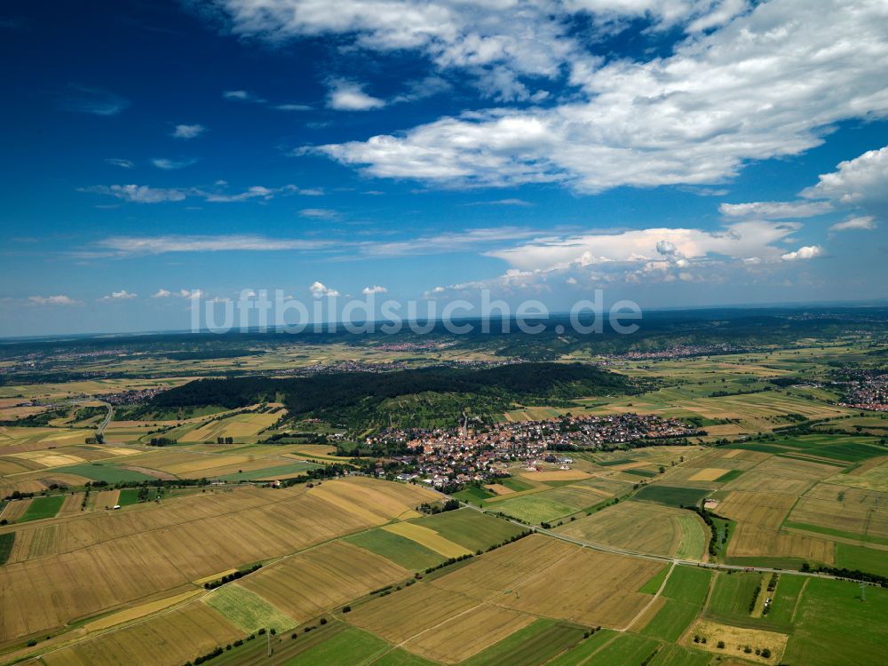Luftbild Oberndorf - Wetterlage mit Wolkenbildung in Oberndorf im Bundesland Baden-Württemberg, Deutschland
