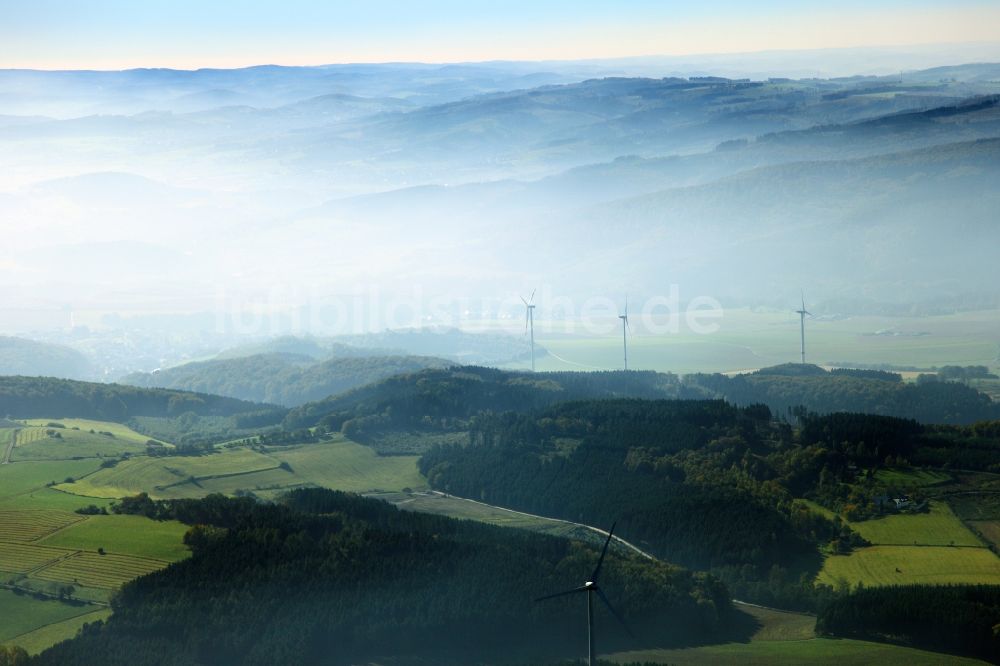 Luftbild Eslohe - Windenergieanlagen in Eslohe im Bundesland Nordrhein-Westfalen