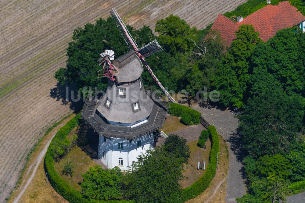 Luftaufnahme Bremen - Windmühle Mühle Oberneuland in Bremen, Deutschland