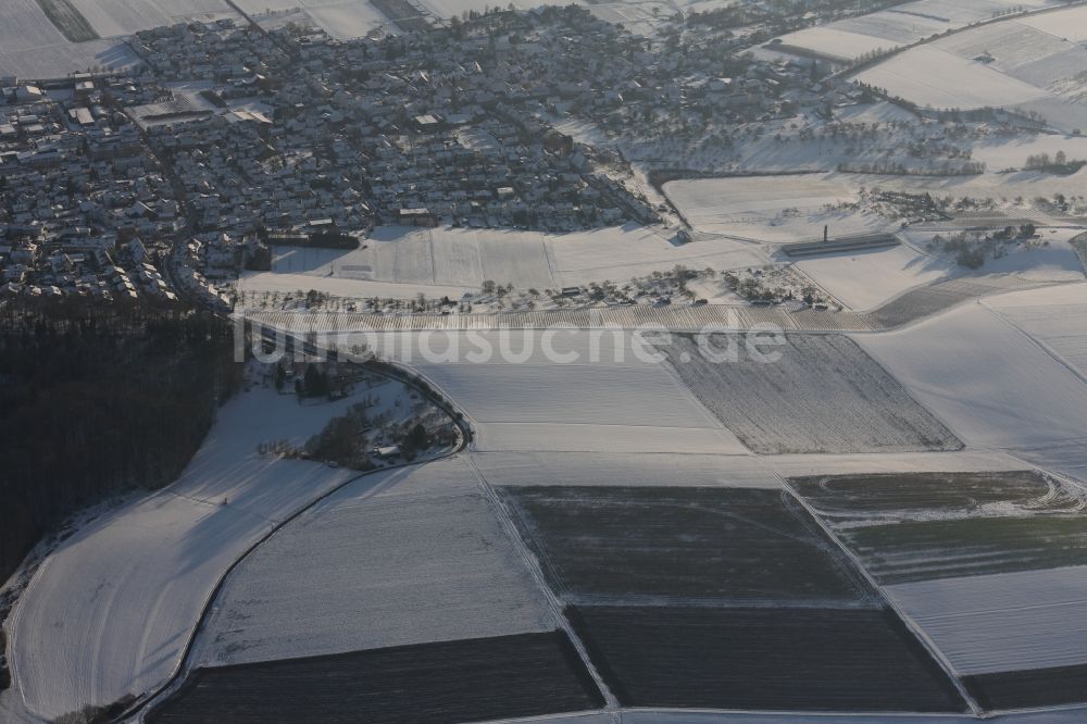 Luftbild Furtwangen im Schwarzwald - Winteransicht des Schwarzwaldes im Bundesland Baden-Württemberg