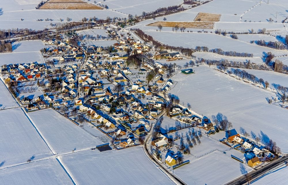 Luftbild Mawicke - Winterluftbild Ortsansicht in Mawicke im Bundesland Nordrhein-Westfalen, Deutschland