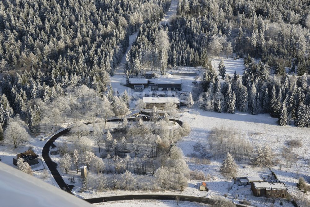 Bärnau von oben - Winterluftbild Skilanglaufzentrum Silberhütte in Bärnau im Bundesland Bayern, Deutschland