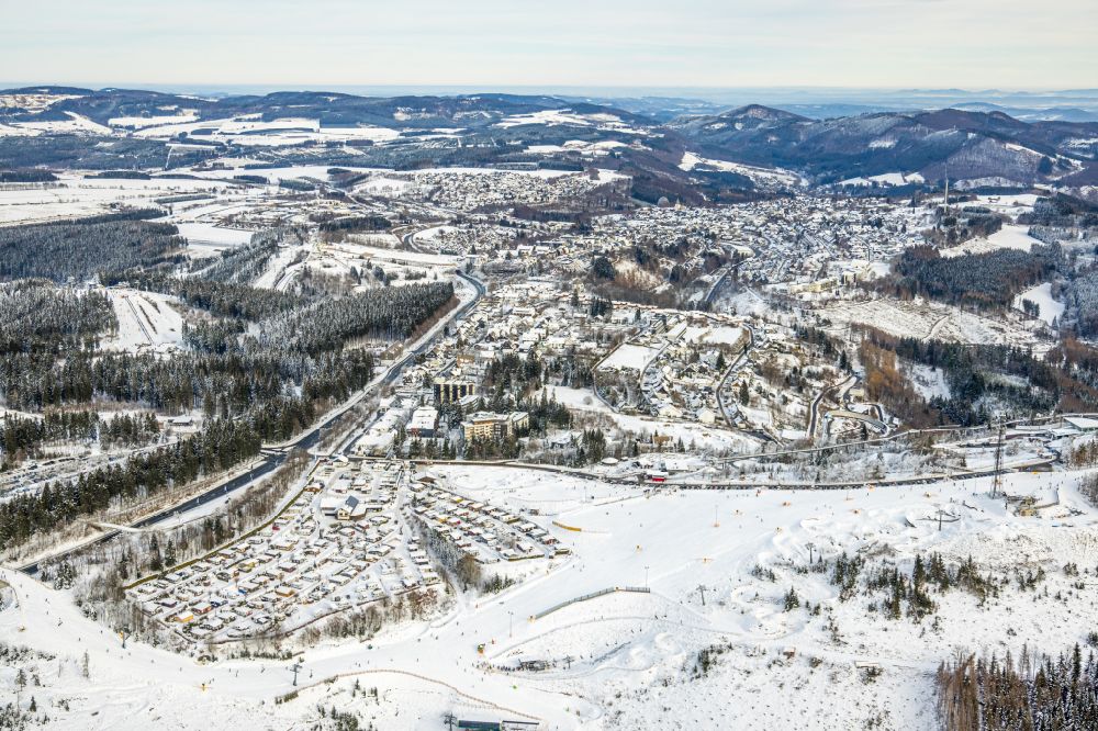 Luftbild Winterberg - Wintersportgebiet in Winterberg im Bundesland Nordrhein-Westfalen, Deutschland