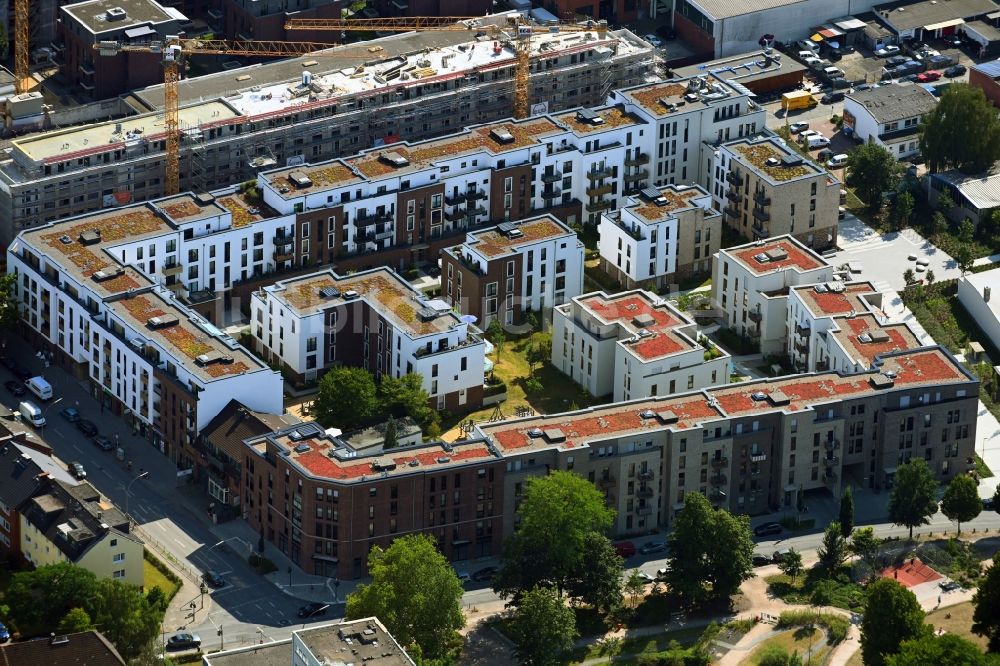 Luftbild Hamburg - Wohn- und Geschäftshaus Viertel im Brauhausviertel im Ortsteil Wandsbek in Hamburg, Deutschland