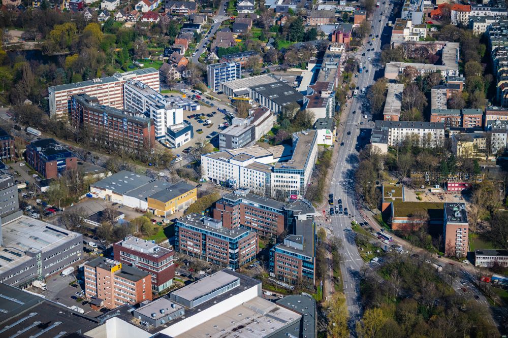 Luftaufnahme Hamburg - Wohn- und Geschäftshaus Viertel im Ortsteil Stellingen in Hamburg, Deutschland
