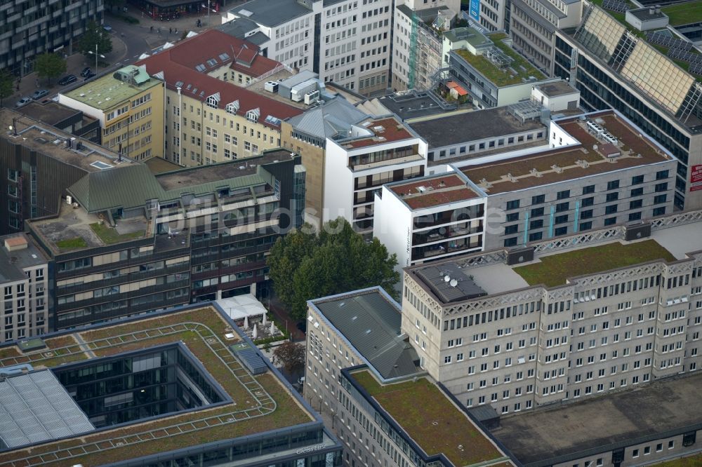 Luftbild Stuttgart - Wohn-und Geschäftshausneubau in der Lautenschlagerstraße in Stuttgart in Baden-Württemberg