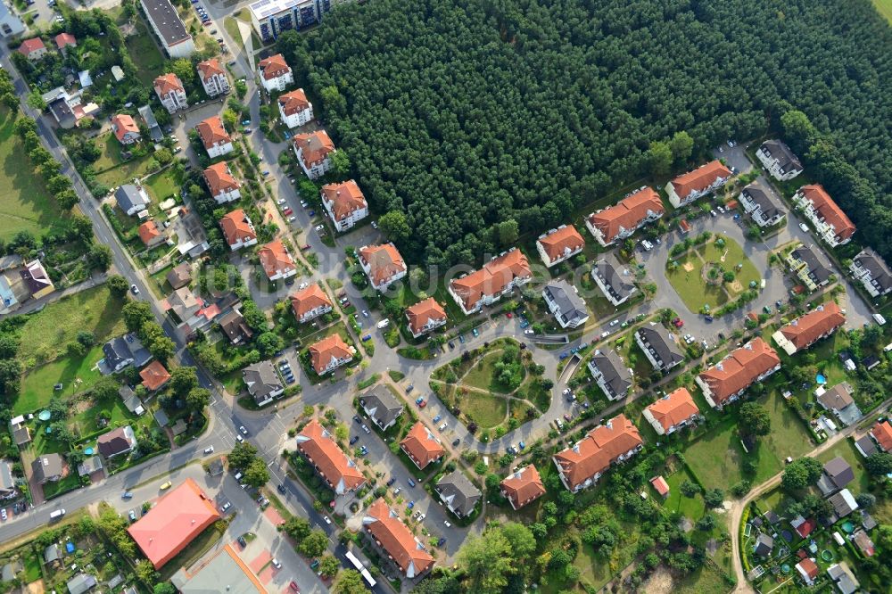 Luftaufnahme Velten - Wohnanlage / Wohngebiet Am Kuschelhain in Velten im Bundesland Brandenburg
