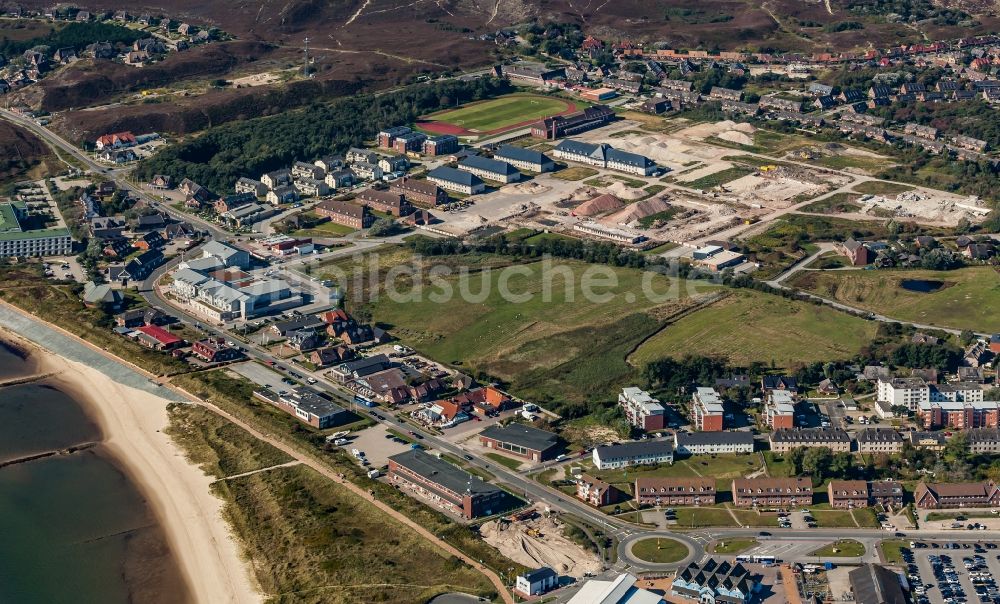 Luftaufnahme List - Wohnbebauung, Gewerbe und Reste der Bundeswehr -Kaserne in List im Bundesland Schleswig-Holstein, Deutschland