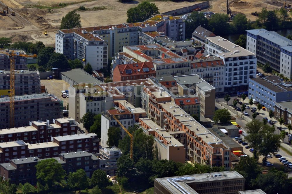 Luftbild Berlin - Wohngebiet mit Baufläche für Europacity in Berlin-Mitte