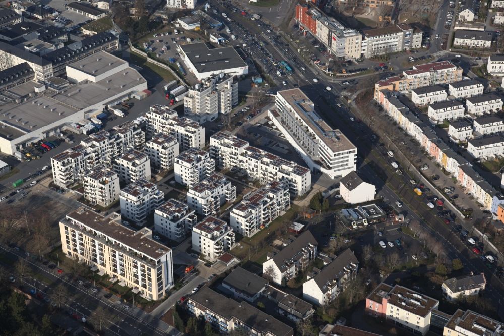 Luftbild Frankfurt am Main - Wohngebiet im Bereich Gießener Straße in Frankfurt am Main im Bundesland Hessen