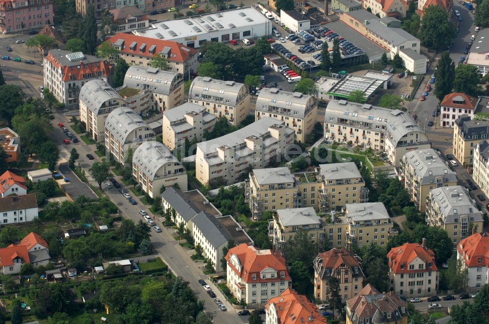 Luftaufnahme Dresden - Wohngebiet in Dresden Pieschen-Nord / Trachenberge in Sachsen