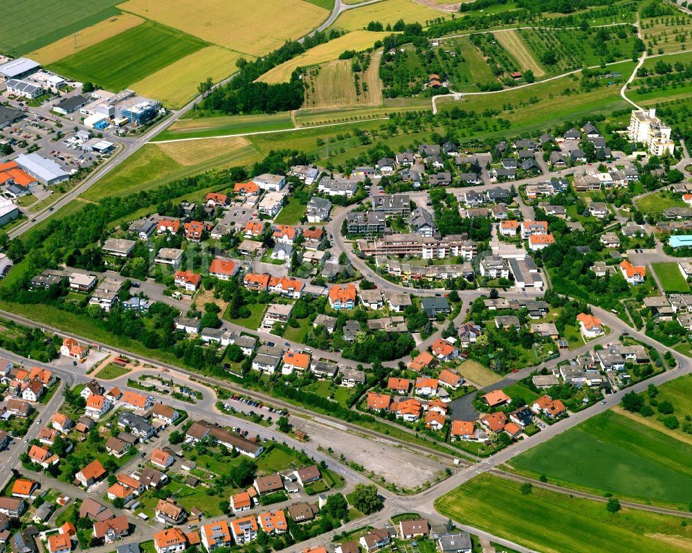 Altingen von oben - Wohngebiet einer Einfamilienhaus- Siedlung in Altingen im Bundesland Baden-Württemberg, Deutschland