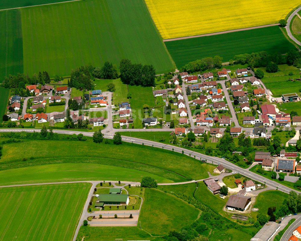 Luftbild Andelfingen - Wohngebiet einer Einfamilienhaus- Siedlung in Andelfingen im Bundesland Baden-Württemberg, Deutschland
