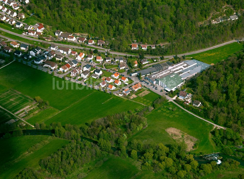 Luftaufnahme Arnegg - Wohngebiet einer Einfamilienhaus- Siedlung in Arnegg im Bundesland Baden-Württemberg, Deutschland