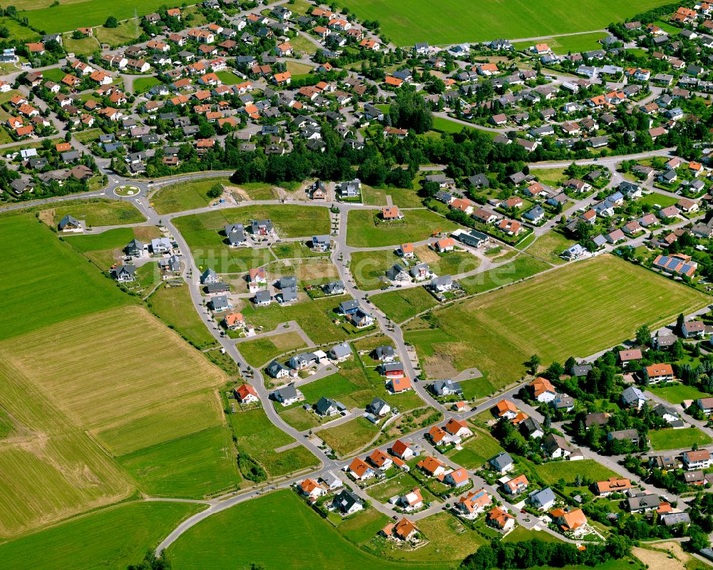 Luftaufnahme Bad Sebastiansweiler - Wohngebiet einer Einfamilienhaus- Siedlung in Bad Sebastiansweiler im Bundesland Baden-Württemberg, Deutschland