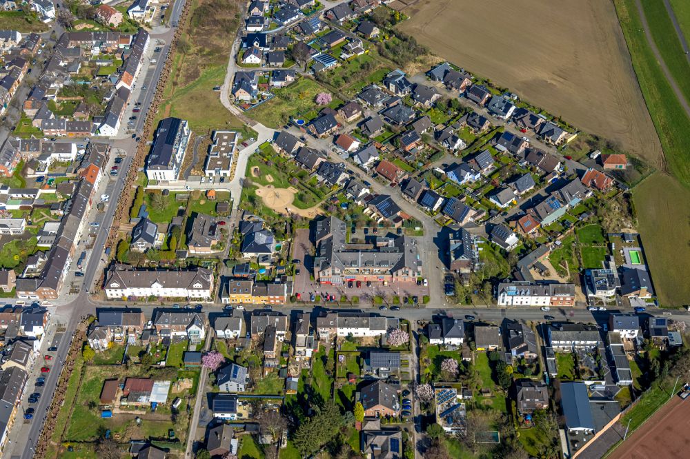 Luftbild Büderich - Wohngebiet einer Einfamilienhaus- Siedlung in Büderich im Bundesland Nordrhein-Westfalen, Deutschland