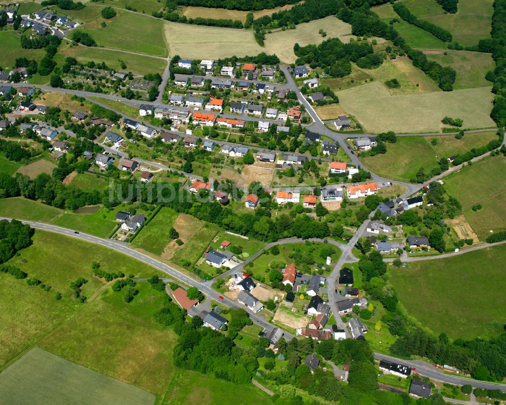 Luftbild Beilstein - Wohngebiet einer Einfamilienhaus- Siedlung in Beilstein im Bundesland Hessen, Deutschland