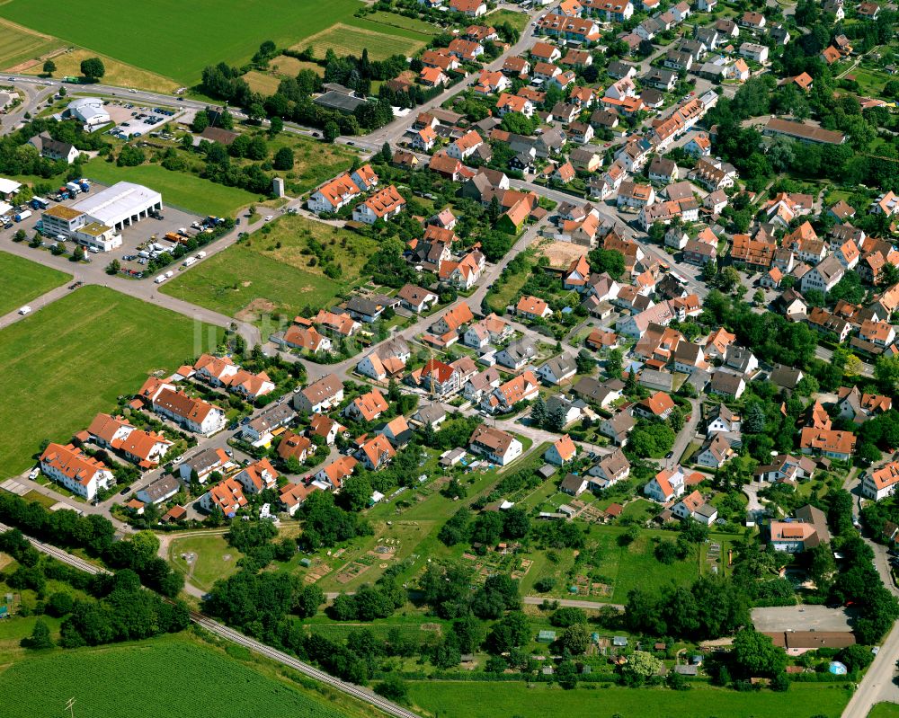 Bühl aus der Vogelperspektive: Wohngebiet einer Einfamilienhaus- Siedlung in Bühl im Bundesland Baden-Württemberg, Deutschland
