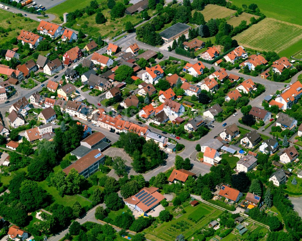 Luftbild Bühl - Wohngebiet einer Einfamilienhaus- Siedlung in Bühl im Bundesland Baden-Württemberg, Deutschland