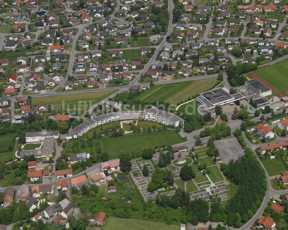 Luftbild Binzwangen - Wohngebiet einer Einfamilienhaus- Siedlung in Binzwangen im Bundesland Baden-Württemberg, Deutschland