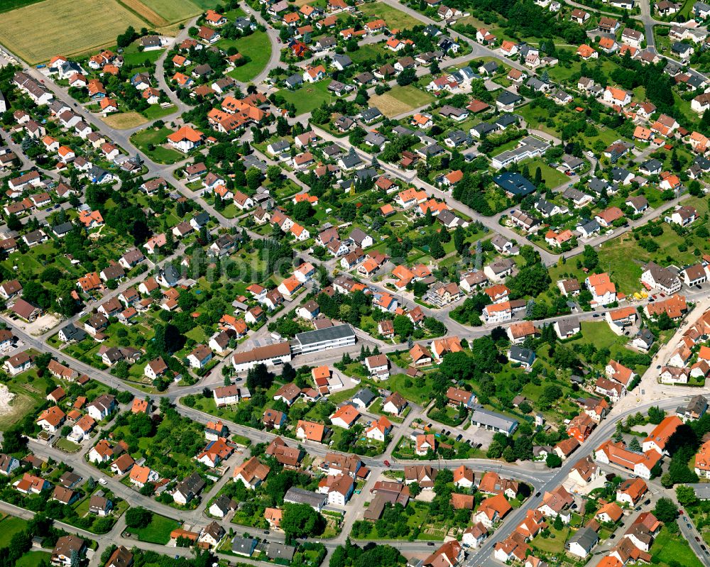 Bodelshausen von oben - Wohngebiet einer Einfamilienhaus- Siedlung in Bodelshausen im Bundesland Baden-Württemberg, Deutschland