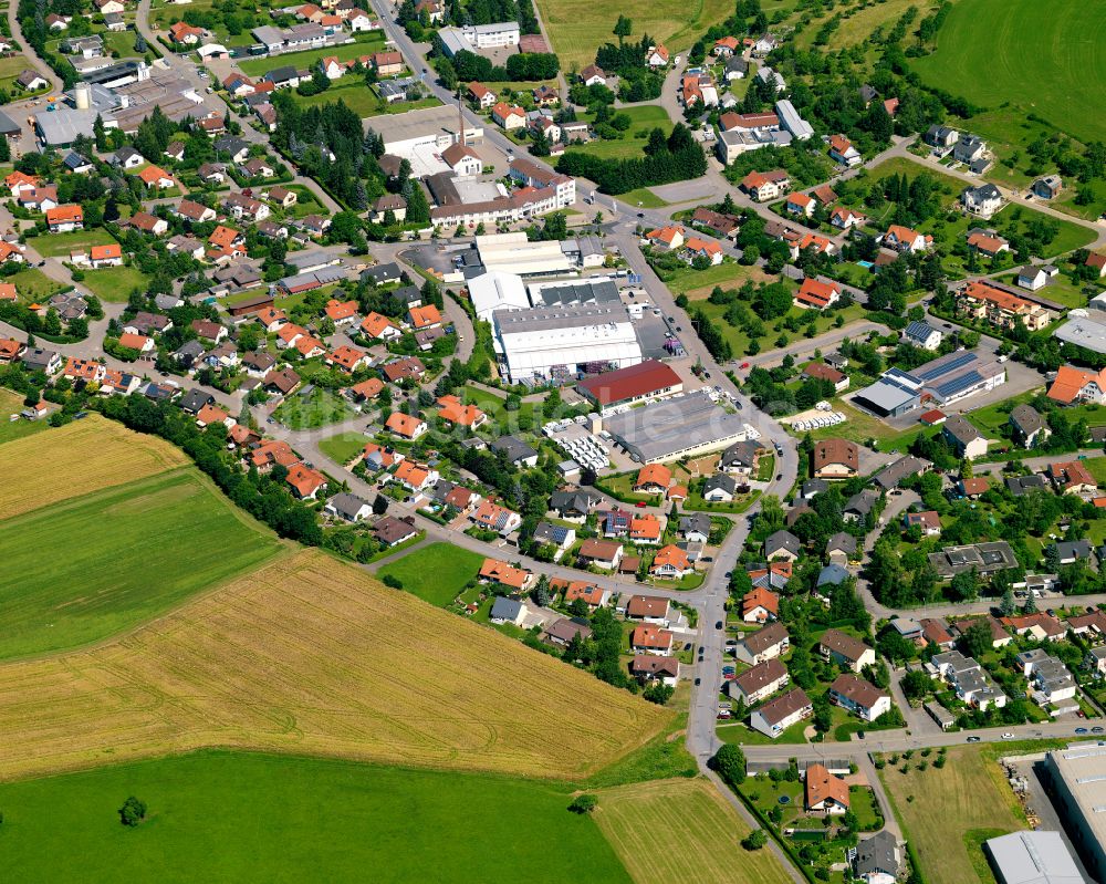 Bodelshausen von oben - Wohngebiet einer Einfamilienhaus- Siedlung in Bodelshausen im Bundesland Baden-Württemberg, Deutschland