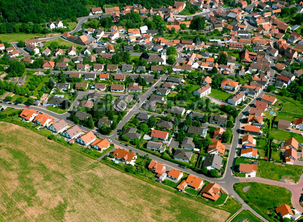Luftbild Bolanden - Wohngebiet einer Einfamilienhaus- Siedlung in Bolanden im Bundesland Rheinland-Pfalz, Deutschland
